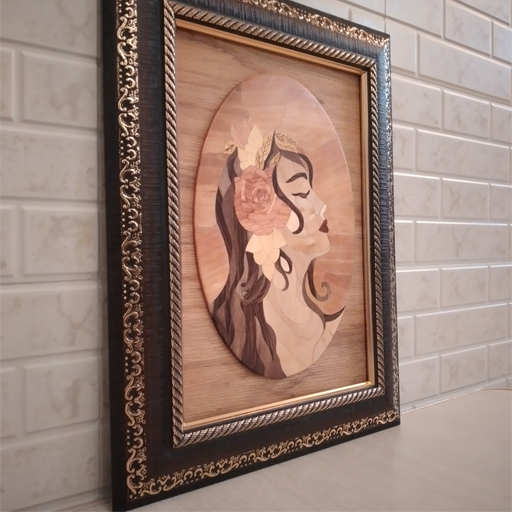 تابلو چوب معرق طرح در رویا سایز 30×39 سانتیمتر