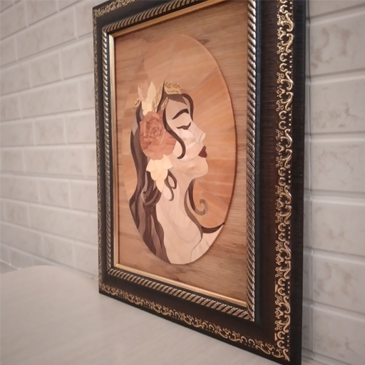 تابلو چوب معرق طرح در رویا سایز 30×39 سانتیمتر