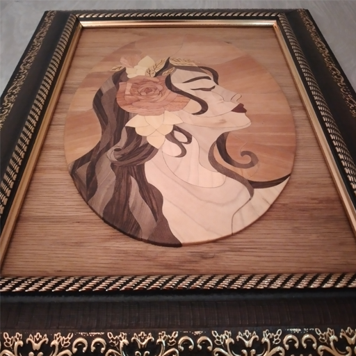 تابلو چوب معرق طرح در رویا سایز 30×39 سانتیمتر
